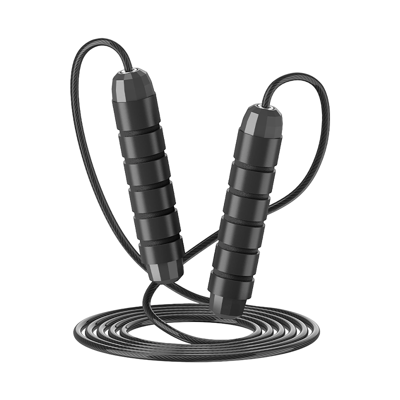 Corda per saltare con manico in spugna liscia a cinque slot TS-3 per adulti