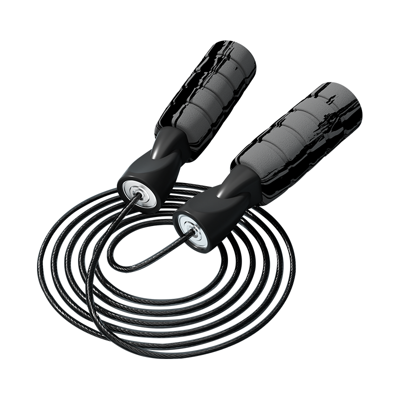 Corda per saltare con manico in spugna di schiuma monocolore TS-4 Graffiti/monocolore per adulti