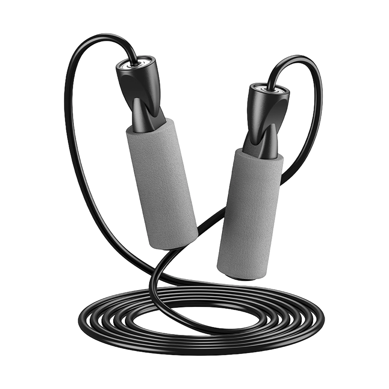 Corda per saltare con manico in spugna di schiuma monocolore TS-4 Graffiti/monocolore per adulti