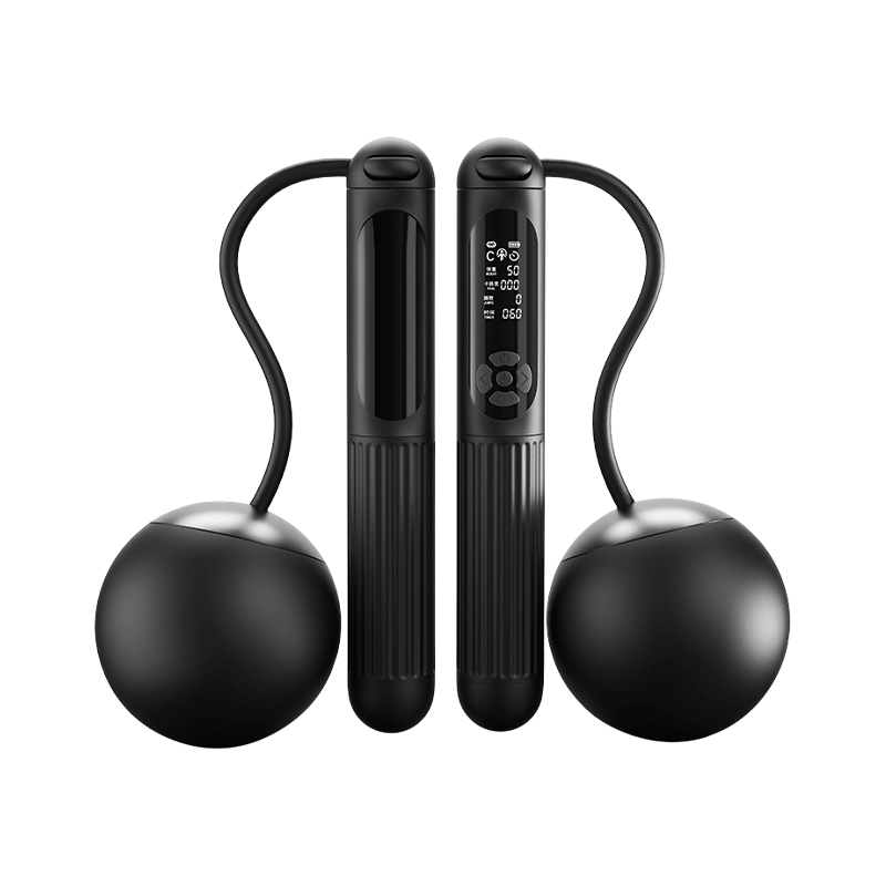 TS-104 Corda per saltare con conteggio intelligente nera